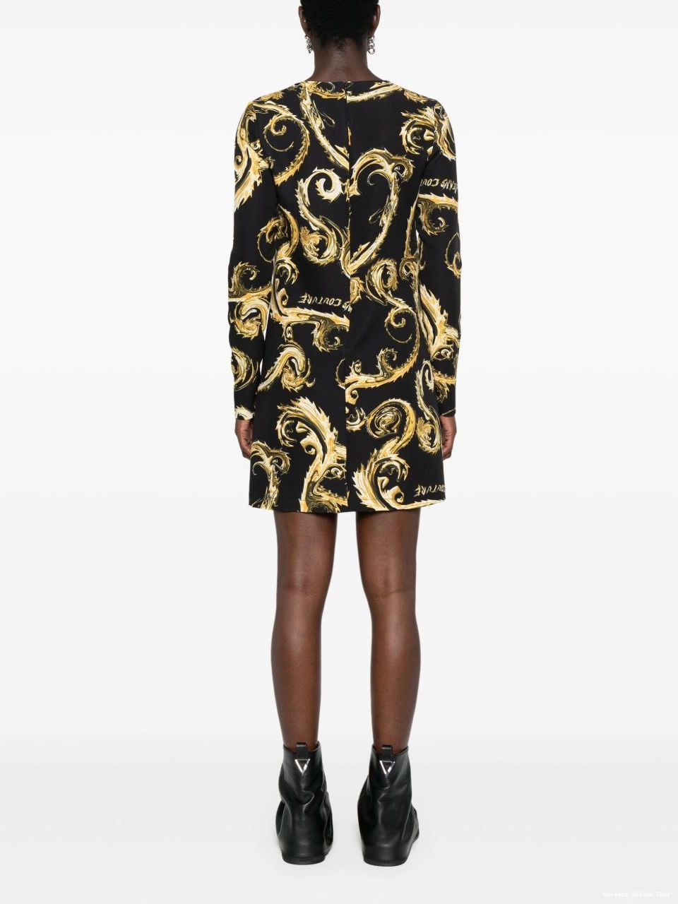 Affordable Versace Couture dress midi Watercolor Couture-print Women Jeans 0823